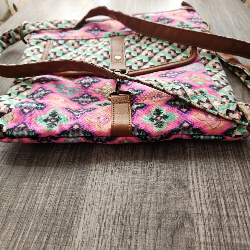 Mandala Crossover Handbag Multicolor Adjustable Strap Fabric - Picture 11 of 11